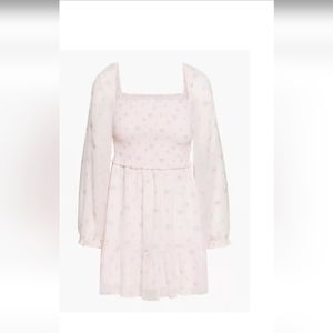 BNWT Aritzia Wilfred Tempest Floral Dress Mochi Pink Size Small
